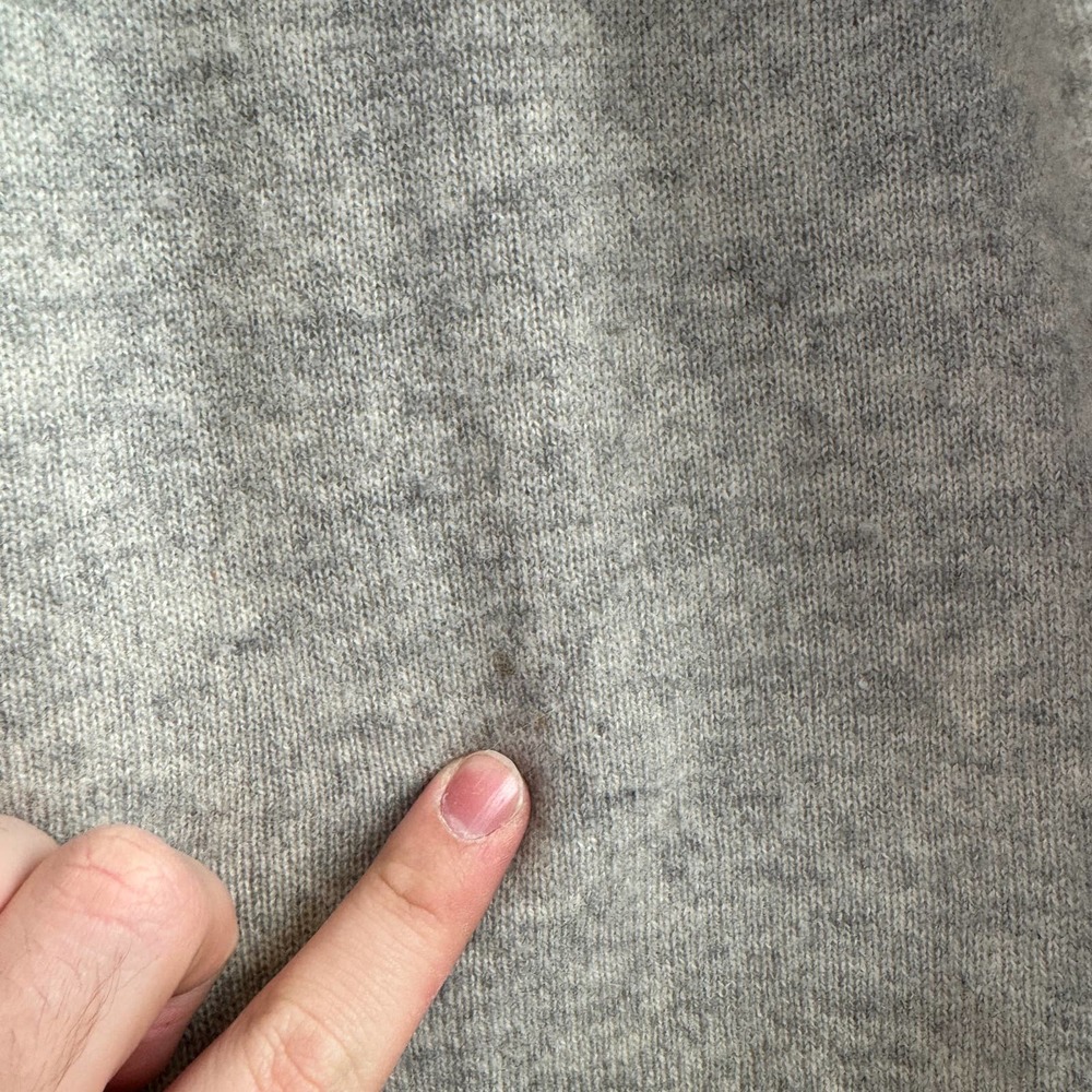 Saturday Sunday by Anthropologie Oversized Cashmere Crewneck Sweater in Gray XS - Picture 7 of 8